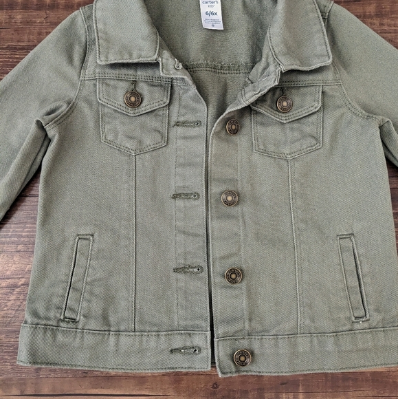 Carter's Olive Green Denim Jacket - Picture 6 of 11